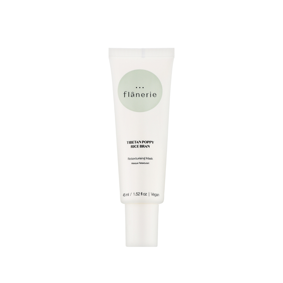 Flânerie Skincare Fresh Faced Beauty Box featuring five luxury skincare products worth £112. Retexturising Mask 45ml