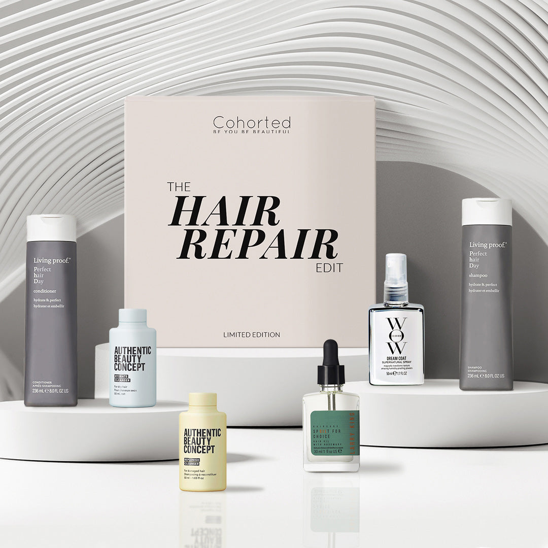Cohorted, hair repair, beauty box, luxury, exclusive, edit, limited edition, haircare, gift, gifts, uk 